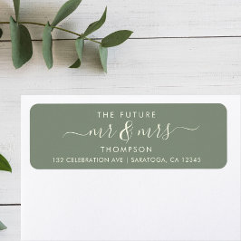 グリーンリエレガントーム未来MRとMRSアドレス ラベル