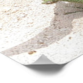 グリーンリザードプリント ポスター (角)