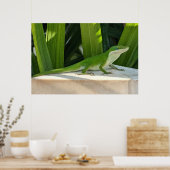 グリーンリザードポスター ポスター (キッチン)