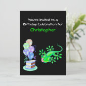 グリーンリザード誕生日パーティーへの招待 招待状 (スタンド正面)