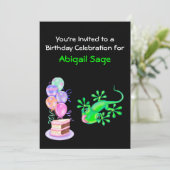 グリーンリザード誕生日パーティーへの招待 招待状 (スタンド正面)