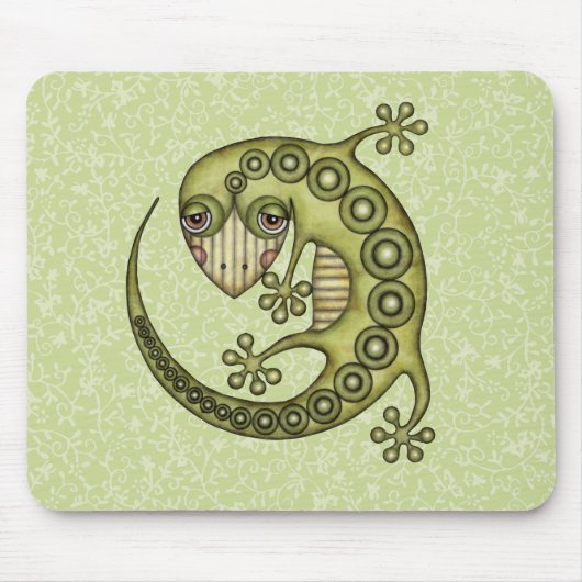 グリーンリザード マウスパッド (正面)