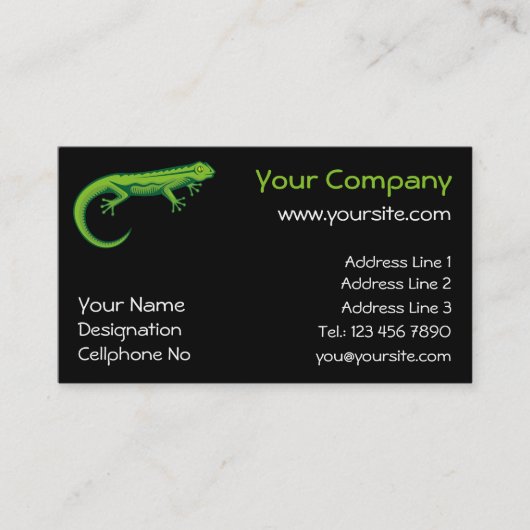 グリーンリザード 名刺 (正面)