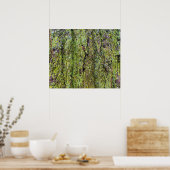 グリーンリチェンオンツリーバーク自然 ポスター (キッチン)