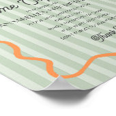 グリーンリトルかわいこちゃん柑橘系誕生日タイムカプセル ポスター (角)