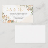 グリーンリトルカボチャ赤ちゃんシャワーベビー エンクロージャーカード (正面/裏面)
