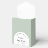 グリーンリトルカボチャ赤ちゃんシャワー フェイバーボックス (オープン)