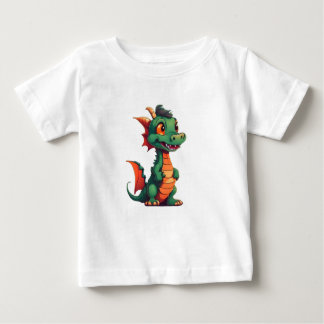 グリーンリトルドラゴン ベビーTシャツ