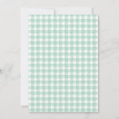 グリーンリトルラムベビーシャワー招待状 招待状 (裏面)