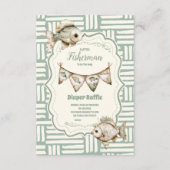 グリーンリトル漁師魚釣りおむつラッフル エンクロージャーカード (正面)