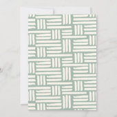 グリーンリトル漁師魚釣りベビーシャワー 招待状 (裏面)