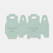 グリーンリネンシンプルスクリプトハングオーバー回復キット フェイバーボックス (折り畳みなし)