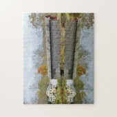 グリーンリバーの屋根付橋-ヴァーモント ジグソーパズル (縦)