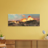 グリーンリバーの崖、ワイオミング キャンバスプリント (インサイチュ (リビング))