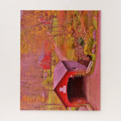 グリーンリバーカバーブリッジ – バーモント ジグソーパズル (縦)