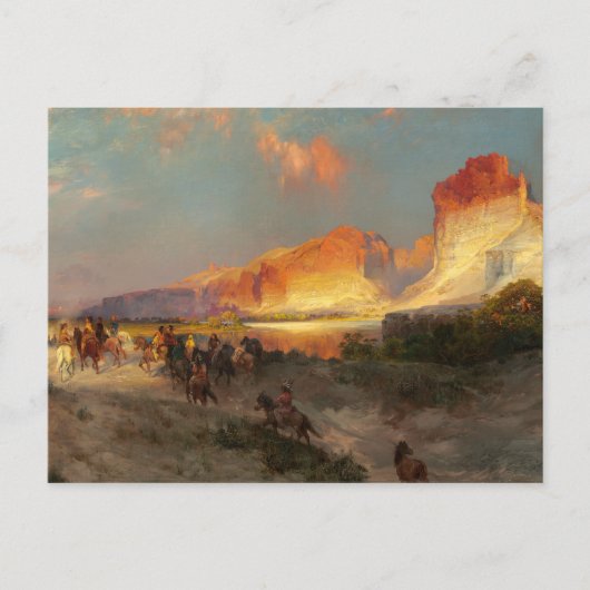 グリーンリバー崖、ワイオミング州 ポストカード (正面)