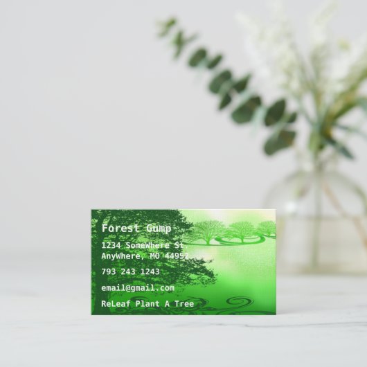グリーンリビング 名刺 (スタンド正面)