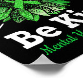 グリーンリボンひまわりメンタルヘルスのニーズに対応 ポスター (角)