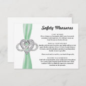 グリーンリボンインフィニティハート安全対策 エンクロージャーカード (正面/裏面)