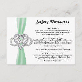 グリーンリボンインフィニティハート安全対策 エンクロージャーカード