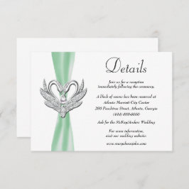 グリーンリボンシルバースワン結婚ズ詳細 エンクロージャーカード