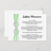 グリーンリボンダイヤモンドインフィニティ安全対策 エンクロージャーカード (正面/裏面)