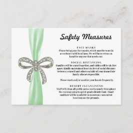 グリーンリボンダイヤモンドボウ安全対策 エンクロージャーカード