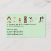 グリーンリボンペットシッタートリマードッグス 名刺 (裏面)