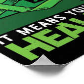 グリーンリボンメンタルヘルス認識度 ポスター (角)