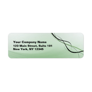 グリーンリボン住所 シール