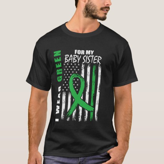 グリーンリボン姉妹腎臓病認識度アメリ Tシャツ (正面)