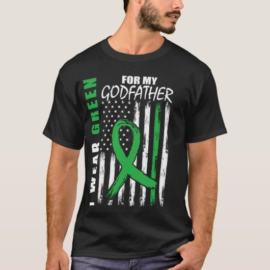 グリーンリボン教父腎臓病啓発US Tシャツ (正面)