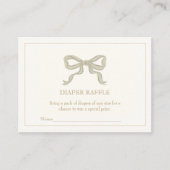 グリーンリボン男女兼用おむつラッフル エンクロージャーカード (正面)