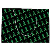 グリーンリボン移植臓器提供認識度 ラージペーパーバッグ (裏面)