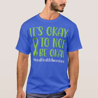 グリーンリボンOkはOkはOkはMental Health Tシャツ