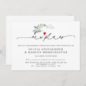 グリーンリモダンーが延期したイベントの新規計画 招待状 (正面/裏面)