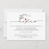 グリーンリモダンーが延期したイベントの新規計画 招待状 (正面)