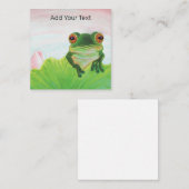 グリーンリラックスカーパーソナライズされたグ ノートカード (正面/裏面)