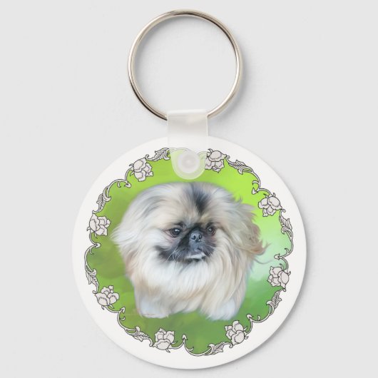 グリーンリリー キーホルダー (正面)