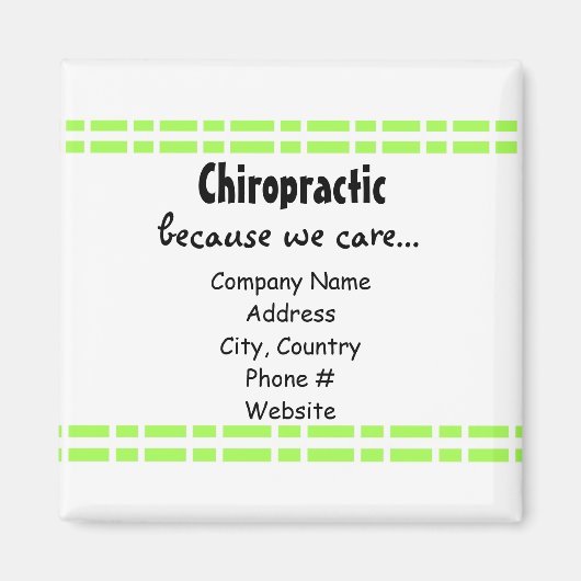 グリーンリンクデザイン マグネット (正面)