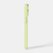 グリーンリンゴ模様モノグラム iPhone 15ケース (右側面)