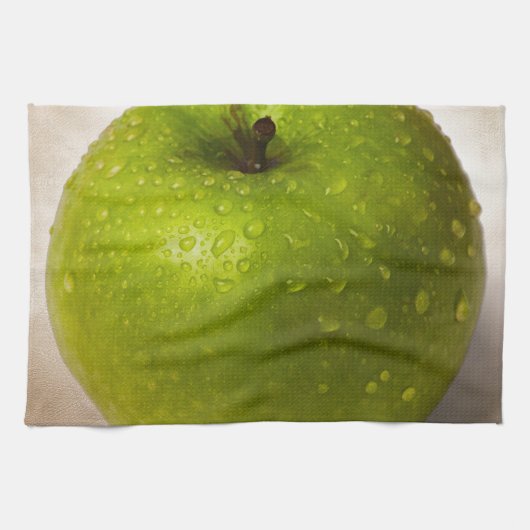 グリーンリンゴ キッチンタオル (横)