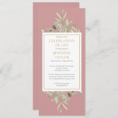 グリーンリーお祝いの生活葬儀社インヴィ 招待状 (正面/裏面)