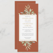 グリーンリーお祝いの生活葬儀社インヴィ 招待状 (正面/裏面)