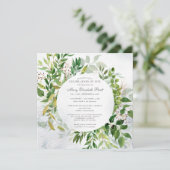 グリーンリーお祝いオブライフ葬儀招待状 招待状 (スタンド正面)