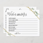 グリーンリーがミセス・シャワー・カードを望む (正面/裏面)