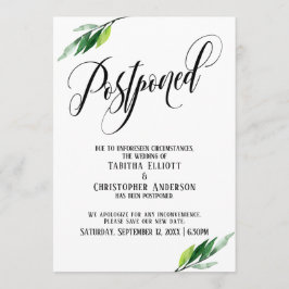 グリーンリーが結婚延期した更新の発表 招待状