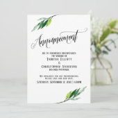 グリーンリーが結婚延期した更新の発表 招待状 (スタンド正面)