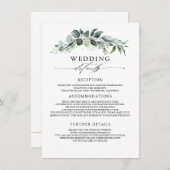 グリーンリーとユーカリ結婚プトゥス情報ゲスト エンクロージャーカード (正面/裏面)