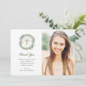 グリーンリーと金ゴールドクロス | 写真の確認 サンキューカード (スタンド正面)